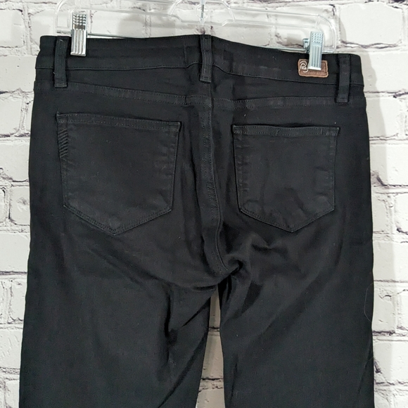 PAIGE Peg Skinny Black Jeans - Picture 7 of 8